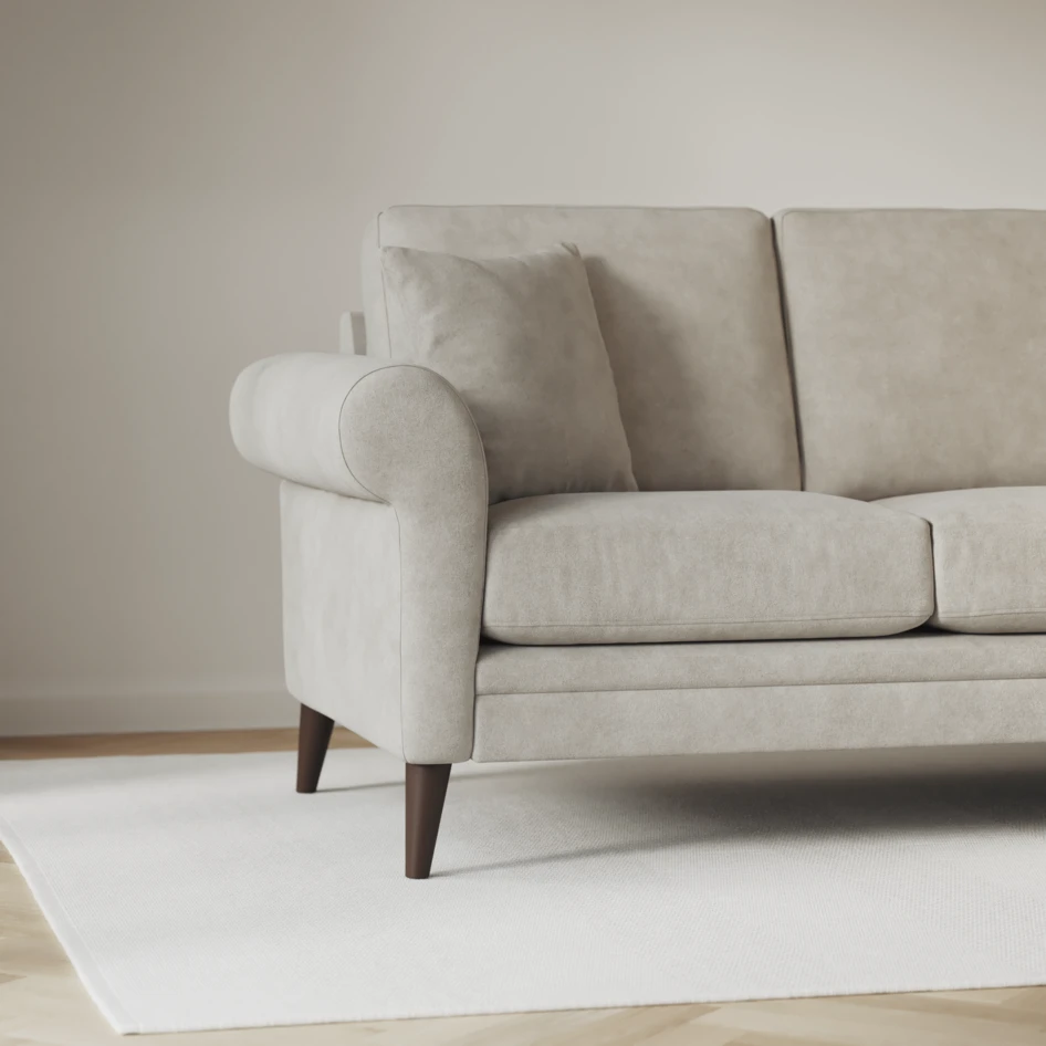 Eden - 3-sits soffa svängd - Grå