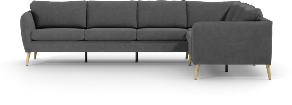 County - Hörnsoffa, 3+2-sits - Grå