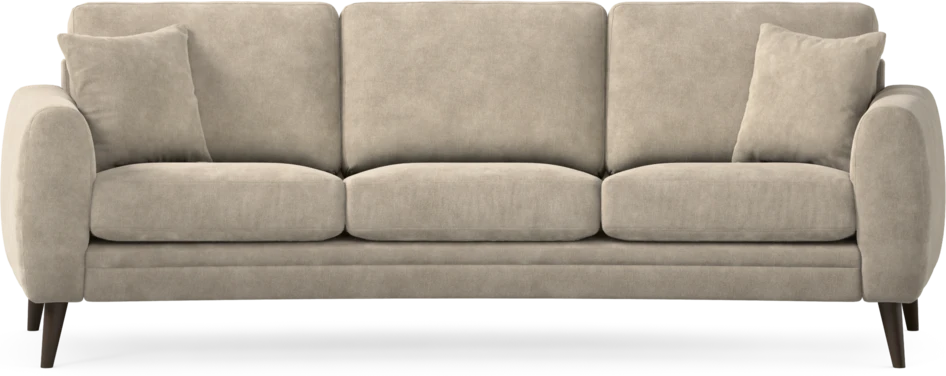 Eden - 3-sits soffa svängd - Beige
