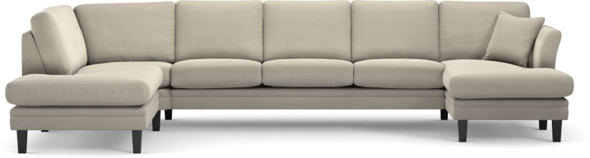 Eden - 3-sits soffa med divan vänster och schäslong höger - Beige