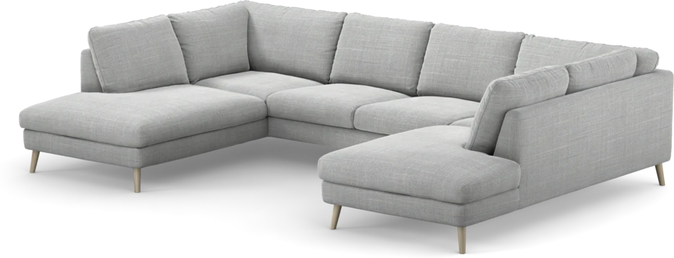 Madison Lux - 2-sits soffa med divan vänster och höger - Grå