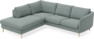 Madison - 2-sits soffa med divan vänster - Turkos