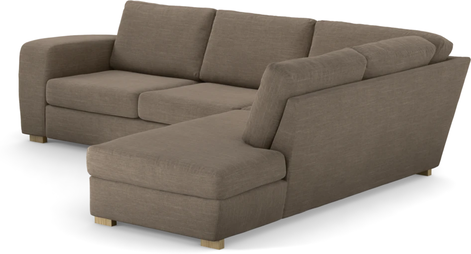 Friday - 2,5-sits soffa med divan höger - Brun