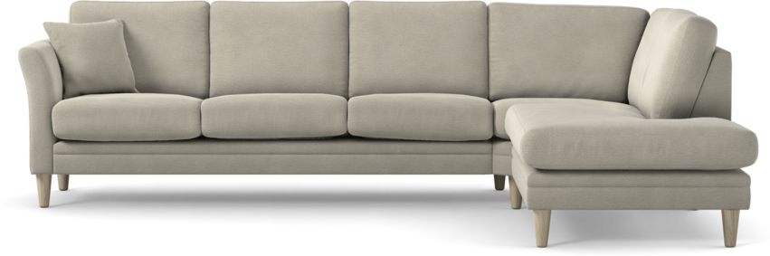 Eden - 3-sits soffa med divan - Brun