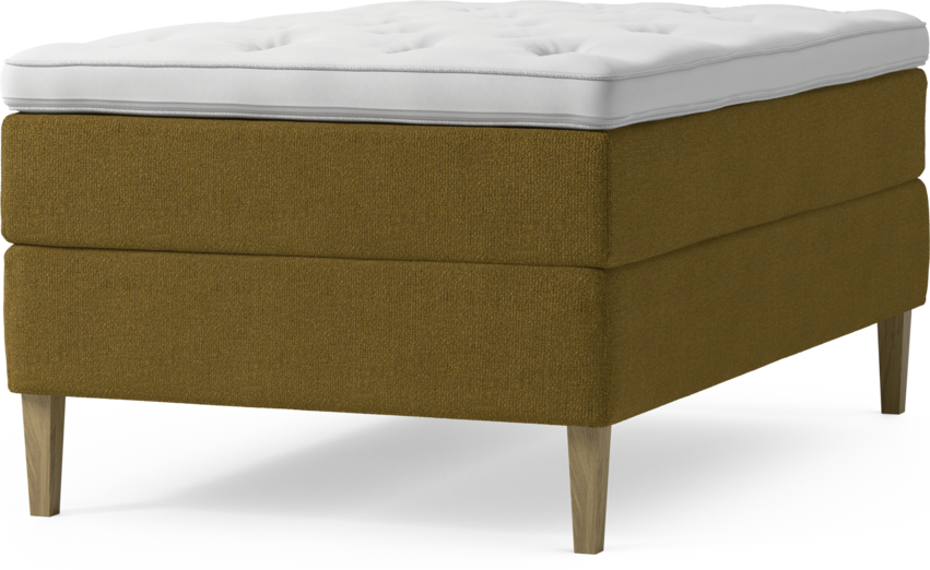 Delux Dream - Kontinentalsäng, enkelsäng 120 cm med bäddmadrass och sängben