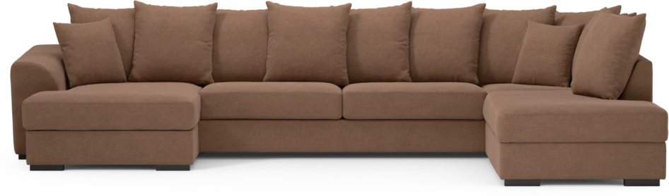 Town - 3-sits soffa med divan höger och schäslong vänster - Orange