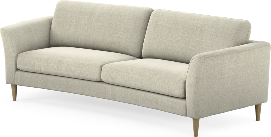 Bridge - 3-sits soffa svängd - Beige