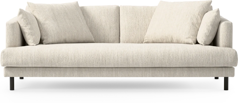 Harper - 3-sits soffa, hel dyna - Vit