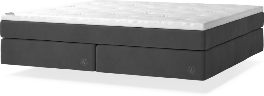 Cape Farewell - Kontinentalsäng, dubbelsäng med svävande utseende - Grå