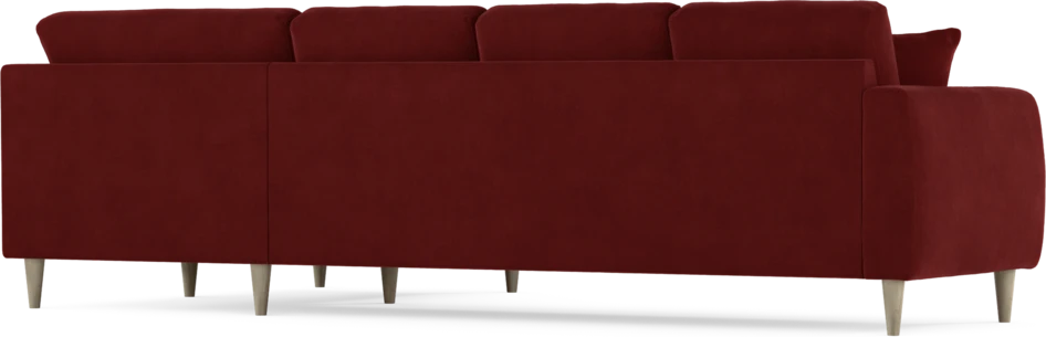 Eden - Hörnsoffa, 3+1-sits - Röd