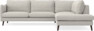 Madison Lux - 3-sits soffa med divan höger - Grå