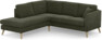 Eden - 2-sits soffa med divan - Grön