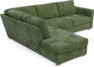 Friday - 2,5-sits soffa med divan vänster - Grön