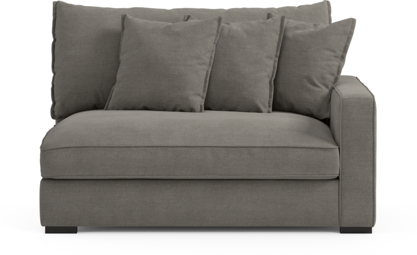 Rossi - 2-sits med armstöd höger - Grå