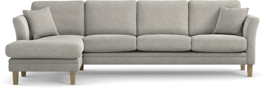 Eden - 3-sits soffa med schäslong - Grå