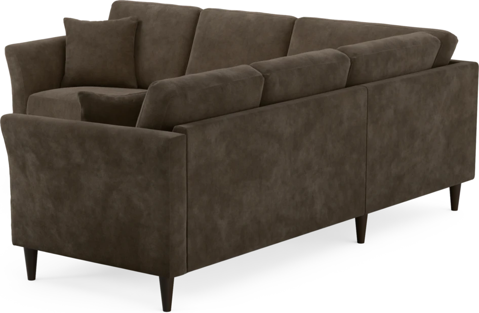 Eden - Hörnsoffa, 2+2-sits - Brun