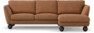 Madison - 2-sits soffa med schäslong höger - Orange