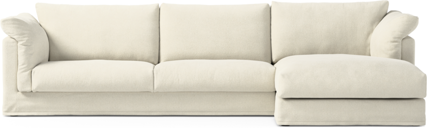 Cherrie Klädsel - Klädsel till 3-sits med schäslong höger - Vit