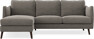 Madison Lux - 2-sits soffa med schäslong vänster - Grå