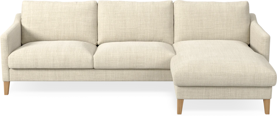 Winston - 3-sits soffa med schäslong, vändbar - Beige