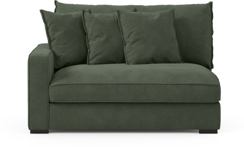 Rossi - 2-sits med armstöd vänster - Grön