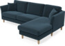 Eden - 2,5-sits soffa med schäslong - Blå