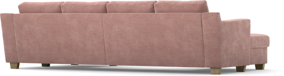 Friday - 2-sits soffa med två schäslonger - Rosa