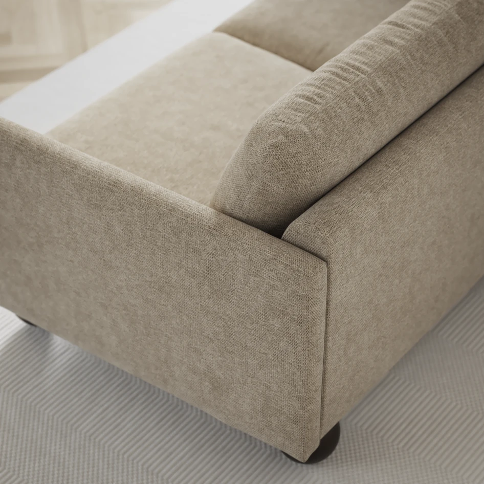 Madison Lux - Hörnsoffa med schäslong vänster - Beige