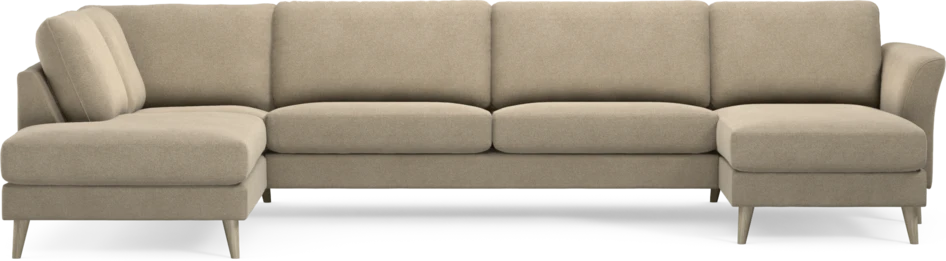 Bridge - 3-sits soffa med divan vänster och schäslong höger - Beige