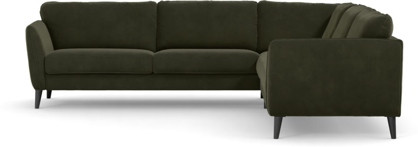 Bridge - Hörnsoffa, 3+3-sits - Grön