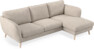 Madison Lux - 2-sits soffa med schäslong höger - Vit