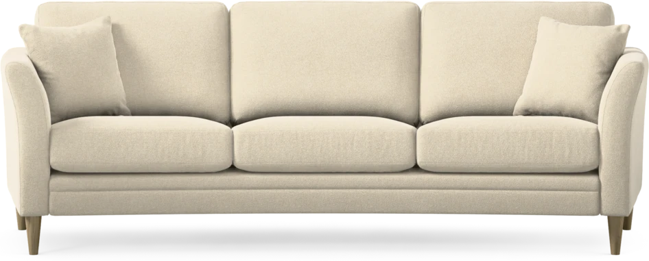 Eden - 3-sits soffa svängd - Beige