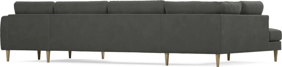 Bridge - 3-sits soffa med divan vänster och schäslong höger - Grå