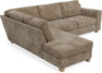 Friday - 2,5-sits soffa med divan vänster - Brun