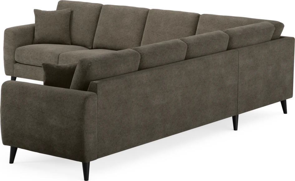 Eden - Hörnsoffa, 3+3-sits - Brun