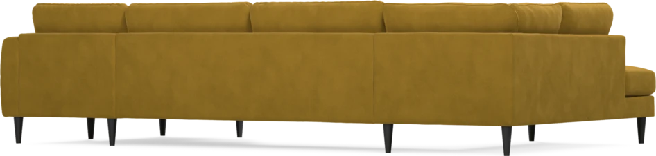 Bridge - 3-sits soffa med divan vänster och schäslong höger - Gul
