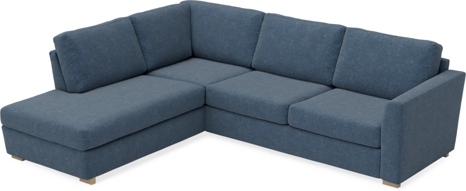 Friday - 2,5-sits soffa med divan vänster - Blå