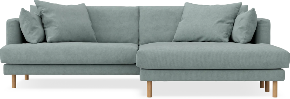 Harper - 4-sits med schäslong XL höger - Grön
