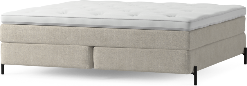 Delux Sense - Kontinentalsäng, dubbelsäng med bäddmadrass och sängben