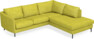 Madison - 2-sits soffa med divan höger - Gul