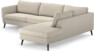County - 2,5-sits soffa med divan höger - Beige