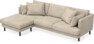 Harper - 4-sits med schäslong vänster - Beige