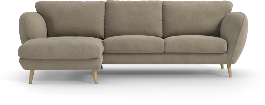 Madison Lux - 2-sits soffa med schäslong vänster - Beige