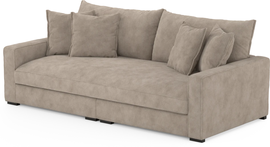 Rossi - 3-sits soffa, hel dyna - Beige