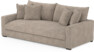 Rossi - 3-sits soffa, hel dyna - Beige
