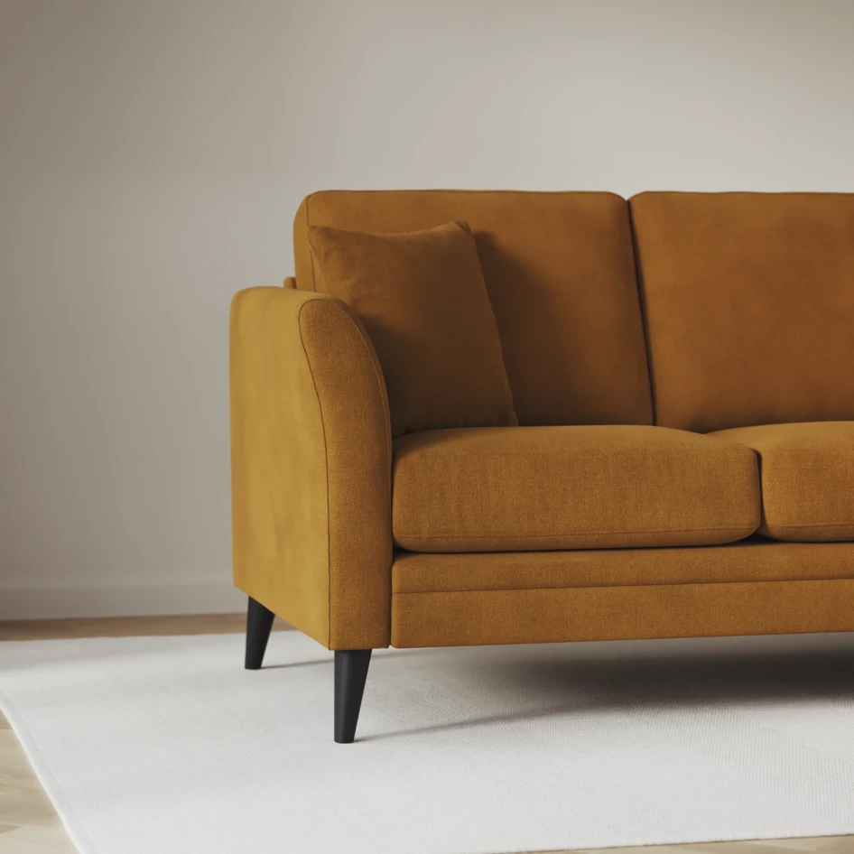 Eden - 2,5-sits soffa - Gul