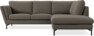 Madison - 2-sits soffa med divan höger - Brun