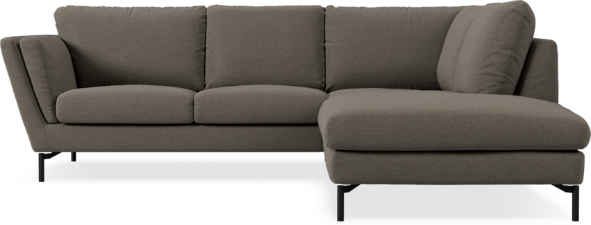 Madison - 2-sits soffa med divan höger - Brun