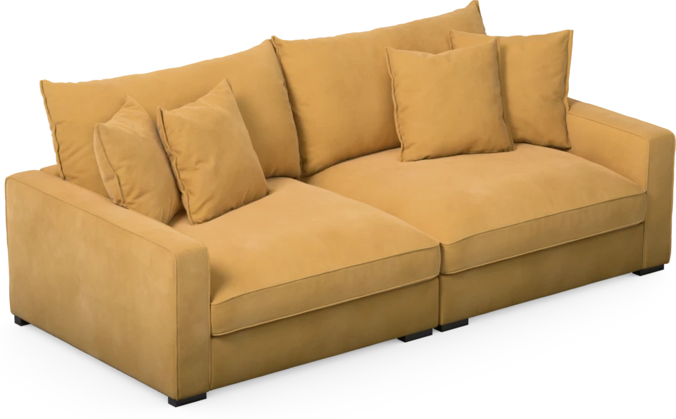 Rossi - 3-sits soffa - Gul