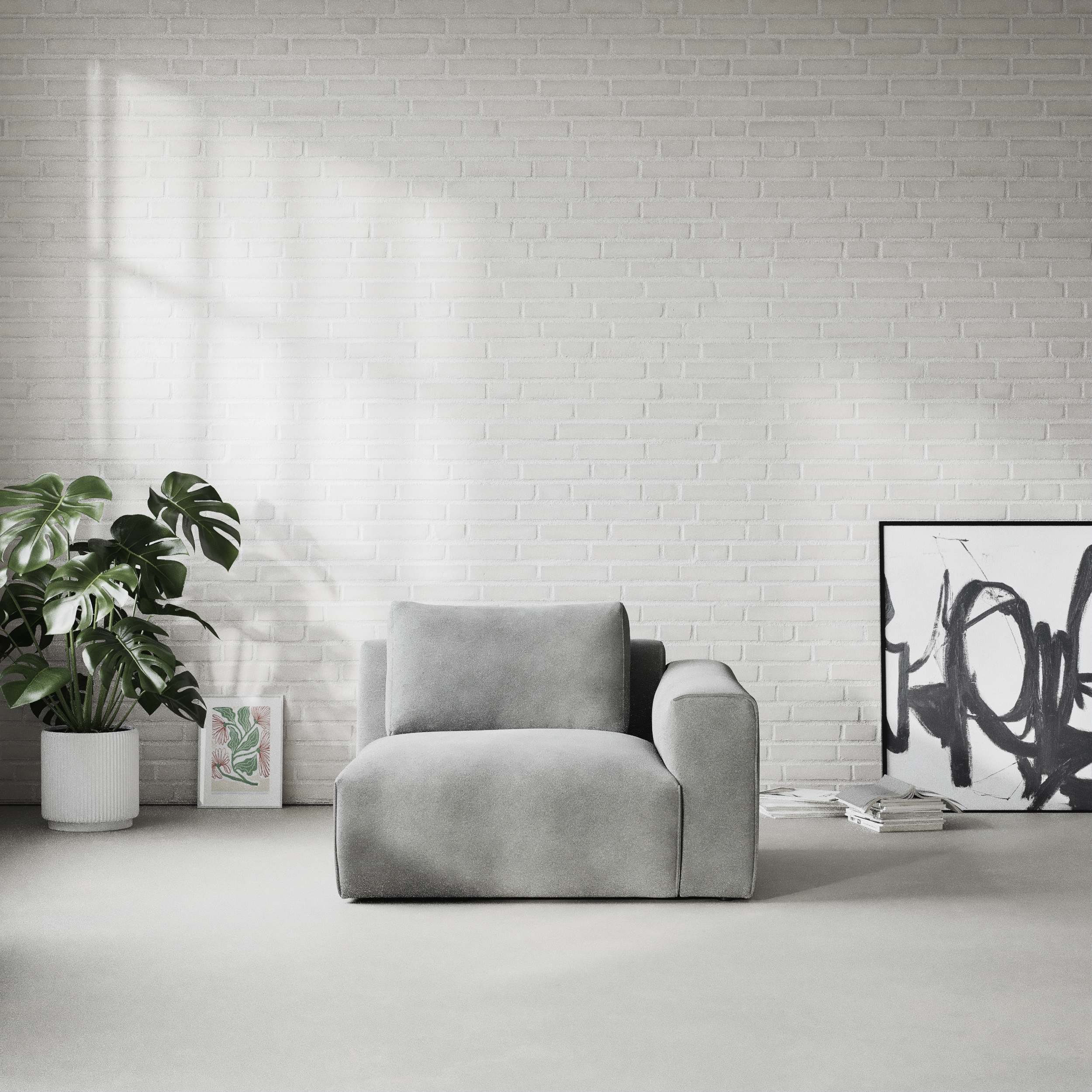 Free - 1,5-sits med armstöd höger - inspiration